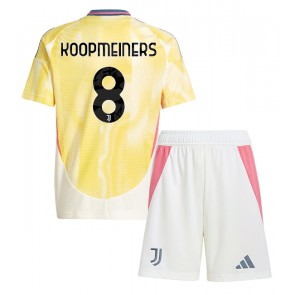 Juventus Teun Koopmeiners #8 Dětské Venkovní dres komplet 2024-25 Krátký Rukáv (+ trenýrky)